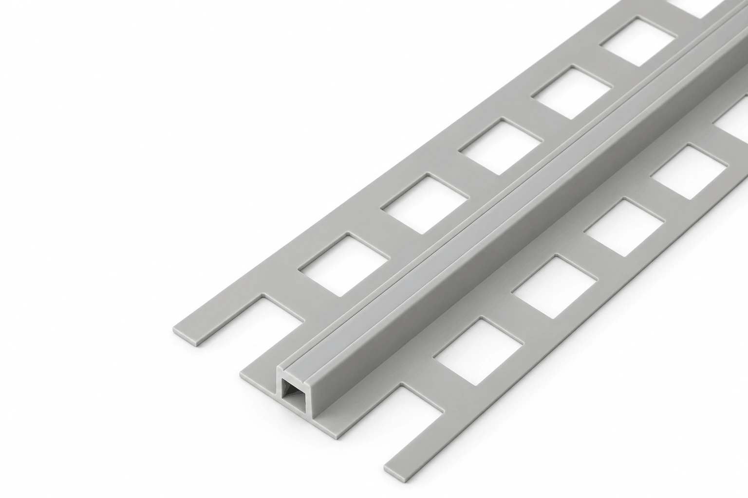 PVC Dehnungsfugenprofil Grau für Fliesen