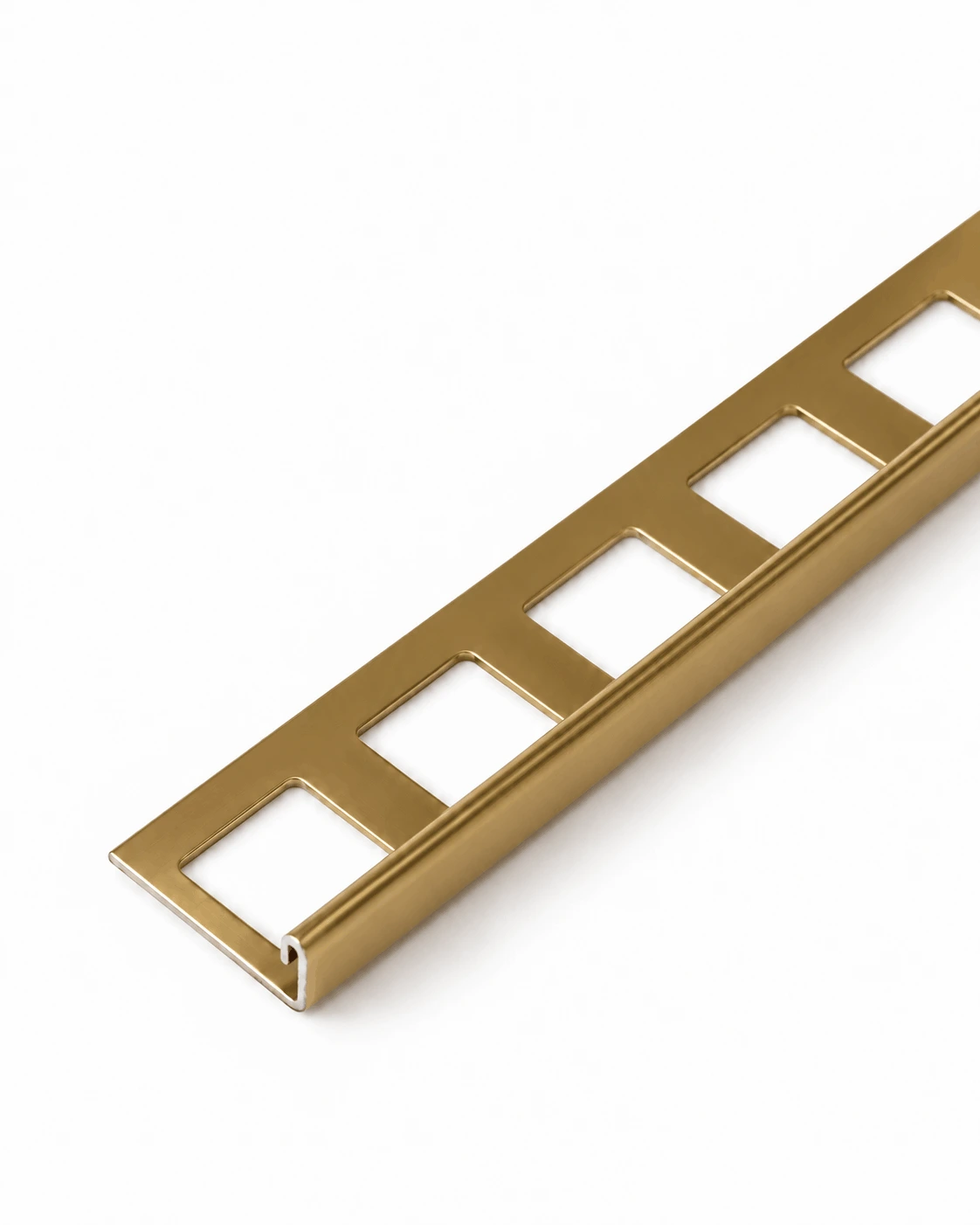 Edelstahl Winkelprofil gold glänzend für Fliesen
