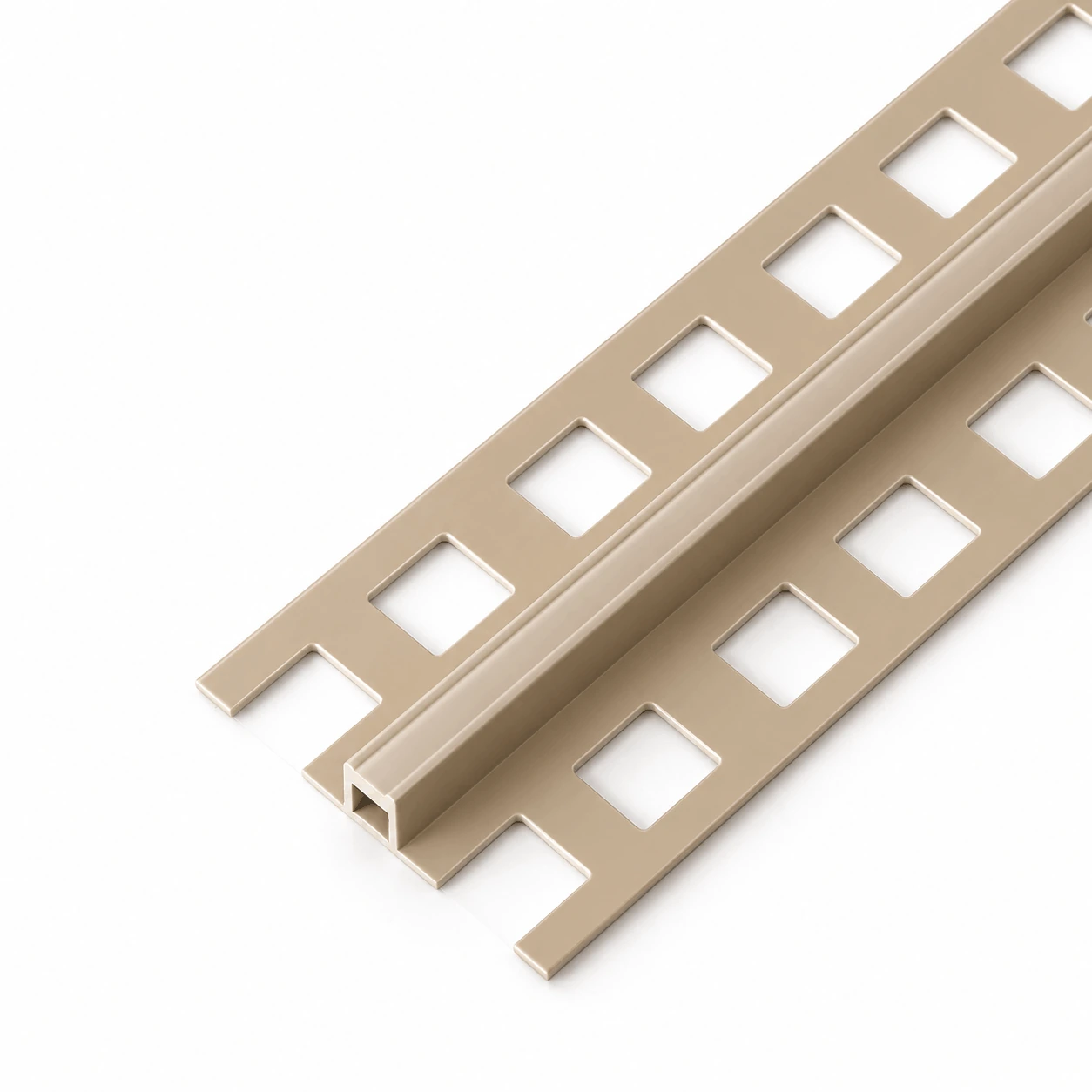 PVC Dehnungsfugenprofil Beige für Flies